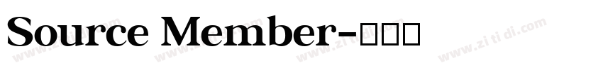 Source Member字体转换